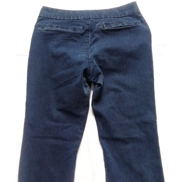 Lee style up Sz 14 short women's Pull-on Jeans outdoor button zip pocket adult - Picture 5 of 6